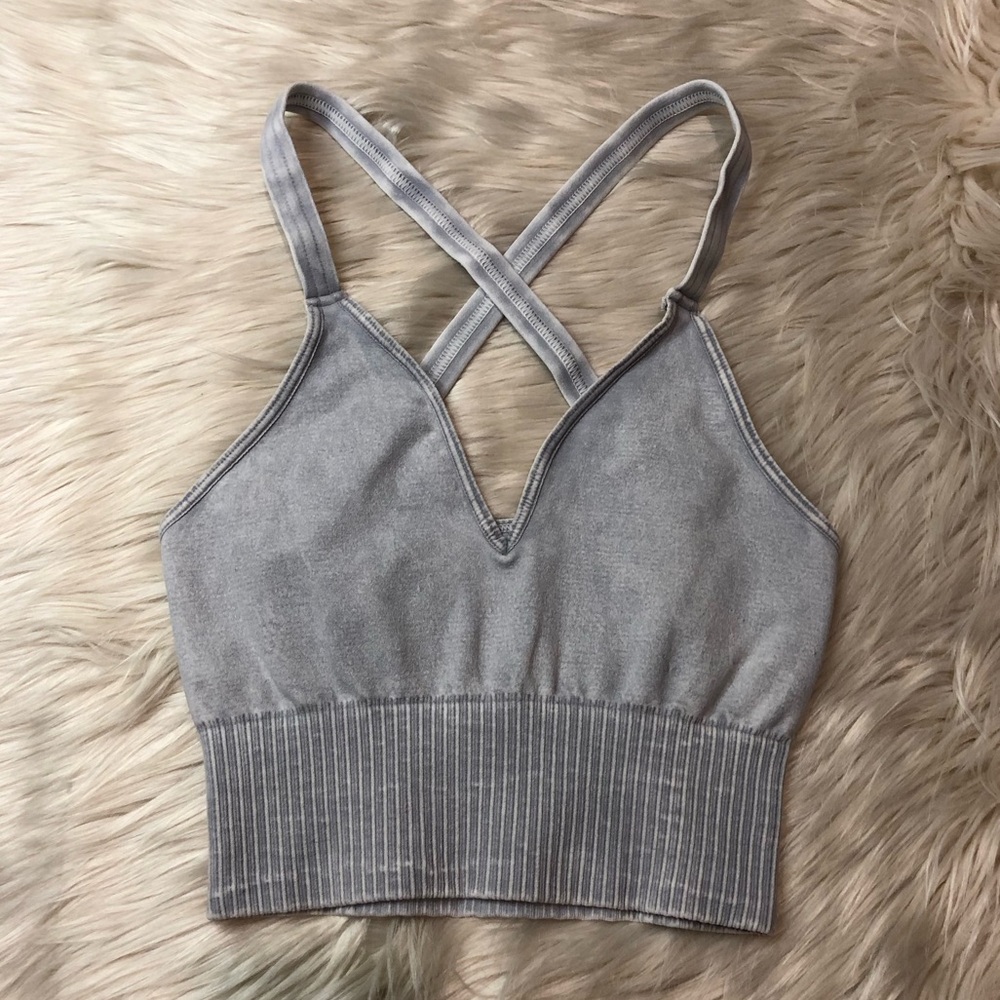 FREE PEOPLE Good Karma Crop Tank Top XS/S - Picture 3 of 8